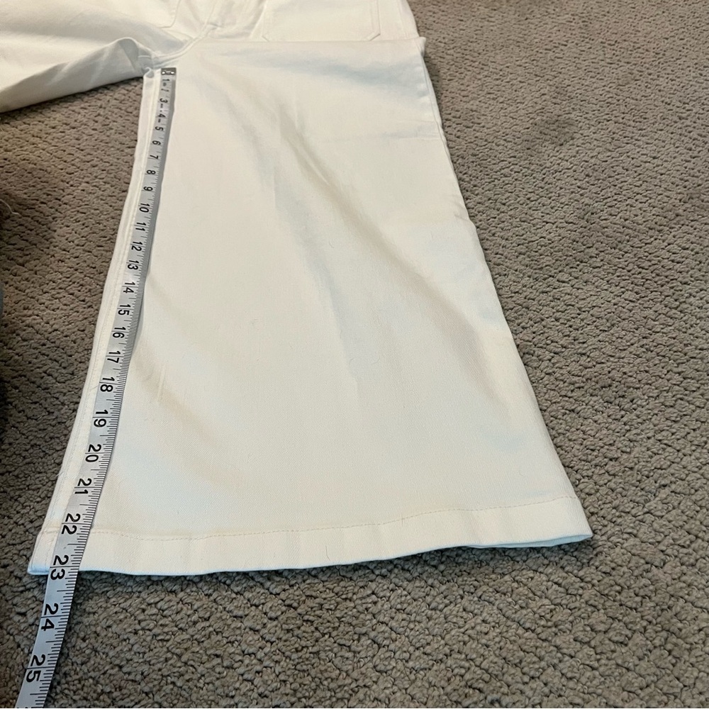 J.Crew Point Sur White Wide-Leg Crop Jean Pants, Size 29 - Picture 10 of 10